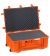 Cette Valise étanche 7630O Valise Étanche Explorer Case 7630, orange, avec mousse est idéale pour emballer, transporter et protéger contre l'humidité, les impuretés, le sable et les projections tous vos appareils 