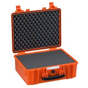 Cette Valise étanche 4419O Valise Étanche Explorer Case 4419, orange, avec mousse est idéale pour emballer, transporter et protéger contre l'humidité, les impuretés, le sable et les projections tous vos appareils 