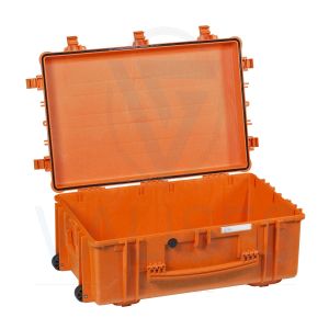 Cette Valise étanche 7630OE Valise Étanche Explorer Case 7630, orange, vide est idéale pour emballer, transporter et protéger contre l'humidité, les impuretés, le sable et les projections tous vos appareils 